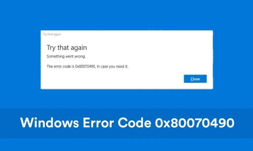 Ошибка при активации Windows 0x80070490. Решаем.