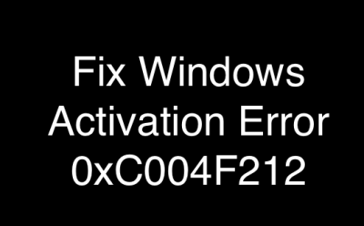 ОС Windows не активируется с ошибкой 0xC004F212