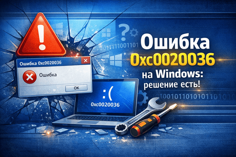 0xc0020036 ошибка на Виндовс: Полное руководство по решению
