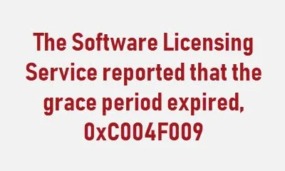 Ошибка 0xC004F009 при активации Windows. Описание. Способы исправления.