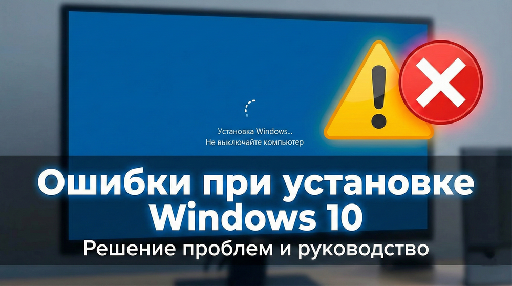 Почему не устанавливается Виндовс 10: Разбор основных ошибок