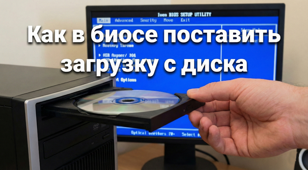 Загрузка с диска в биосе: Настройка ПК для установки системы
