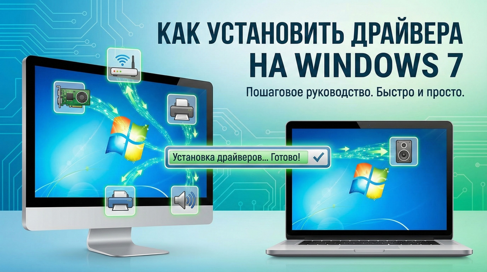Установка драйверов на Виндовс 7: полное руководство