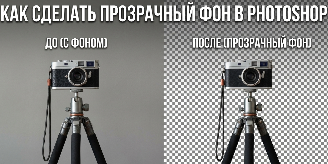 Как удалить фон в Фотошопе и сделать его прозрачным: Инструкция