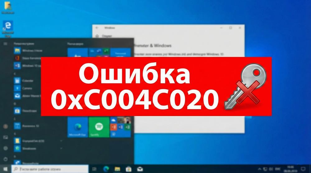 Код ошибки 0xc004c020 в Windows 10/11: Полный разбор и решение