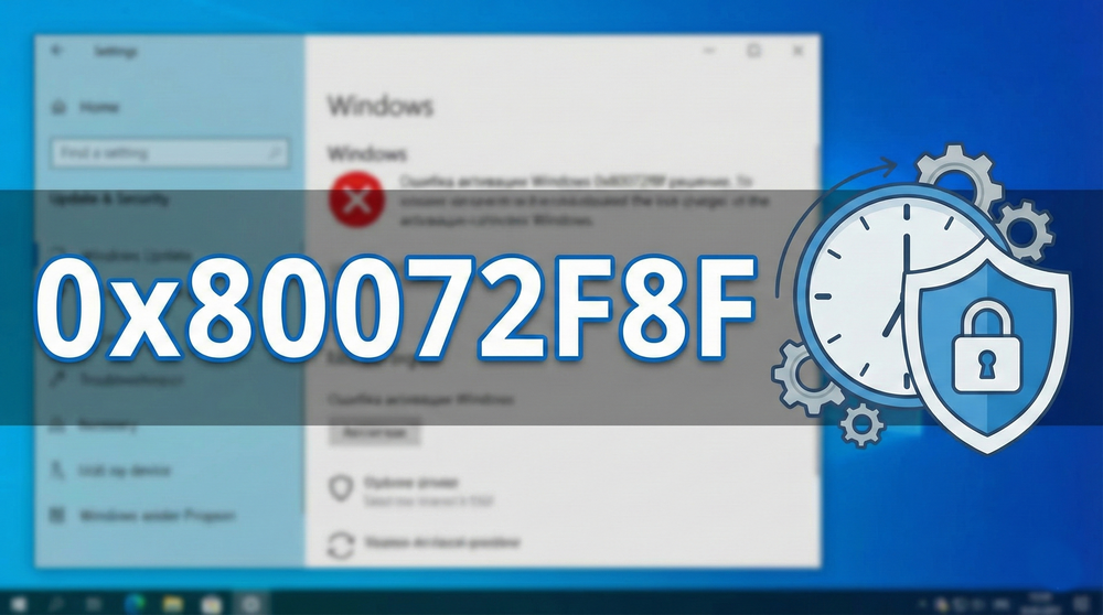 Код ошибки Windows 0x80072F8F: Описание и исправление