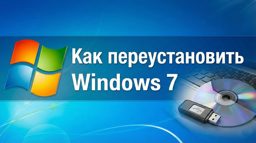 Как переустановить Виндовс 7 на ноутбуке или ПК: Инструкция