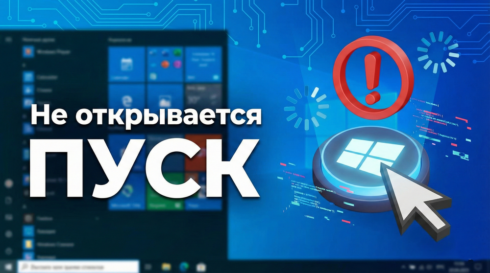 Не открывается пуск в Windows 10, как починить