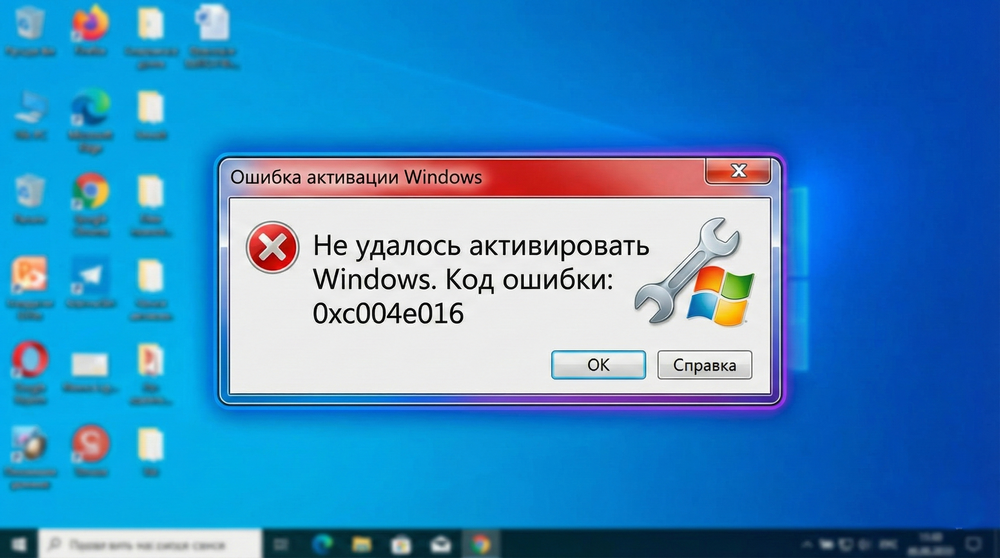 Ошибка 0xc004E016 при активации Windows: Способы исправления
