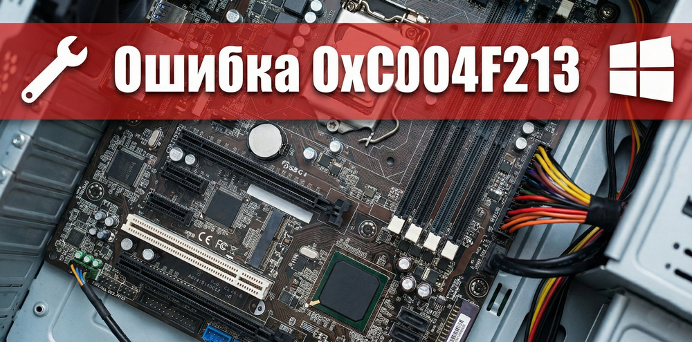 Код ошибки 0xc004f213 в Windows: почему возникает и решение
