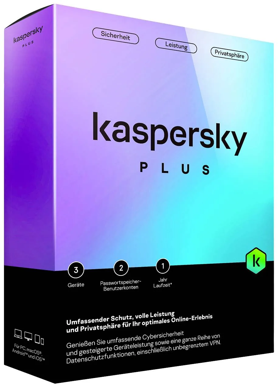 Kaspersky Plus 1 год 2 устройства